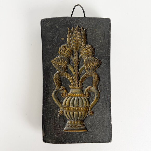 Rare Vintage Antique Bavarian Wax Relief Sculpture Rustic Primitive Folk Art - Picture 1 of 3